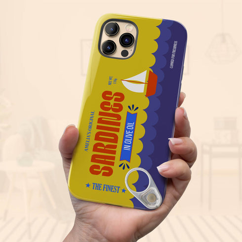 Personalized Retro Sardines Tin Can iPhone Case